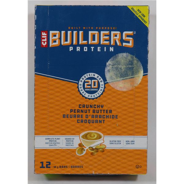 BOX OF 12 CLIFF BUILDER BARS CRUNCHY PEANUT