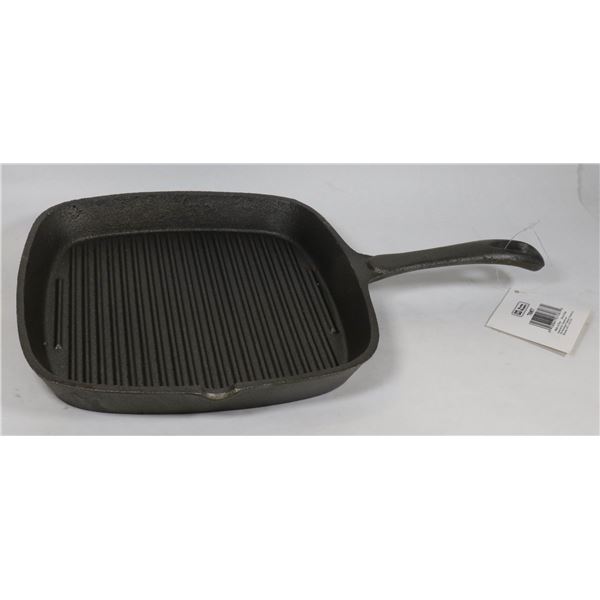 NEW 9" X 9" SQUARE CAST IRON GRIDDLE