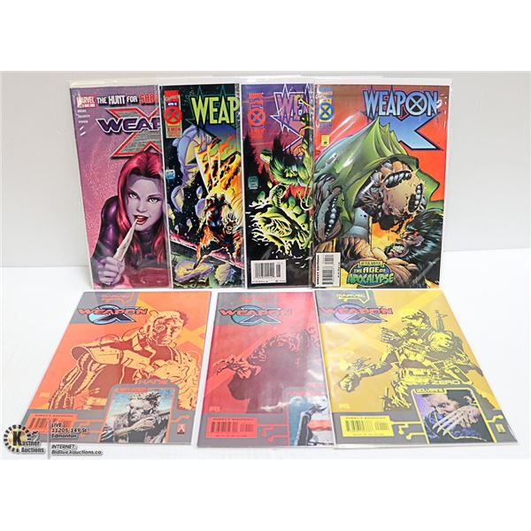 MARVEL COMICS WEAPON X LOT OF 7