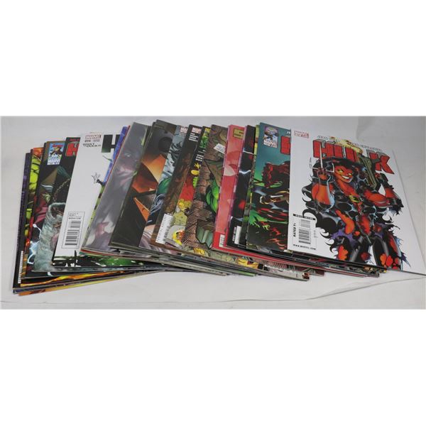 BOX WITH 30 MARVEL COMICS THE HULK