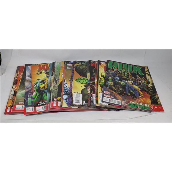 BOX WITH 30 MARVEL COMICS THE HULK