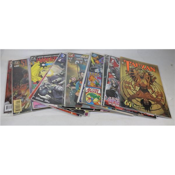 BOX WITH 22 #1 ISSUE COMICS