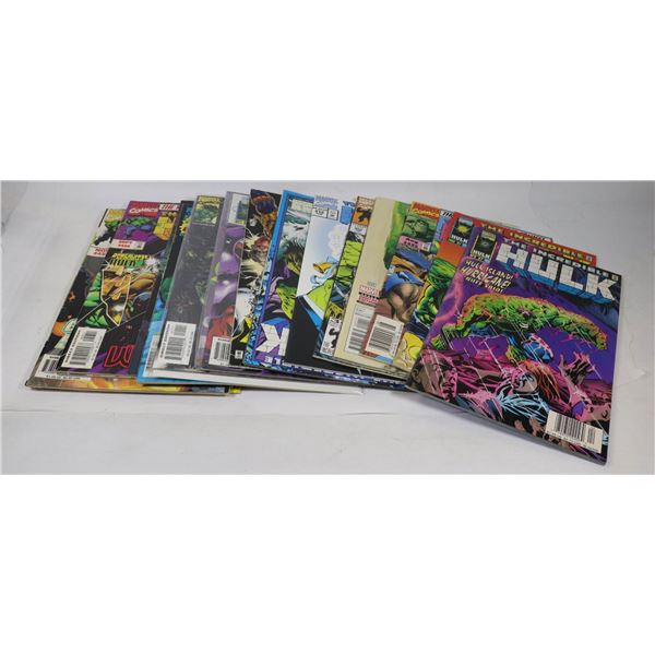 BOX WITH 20 MARVEL COMICS THE HULK