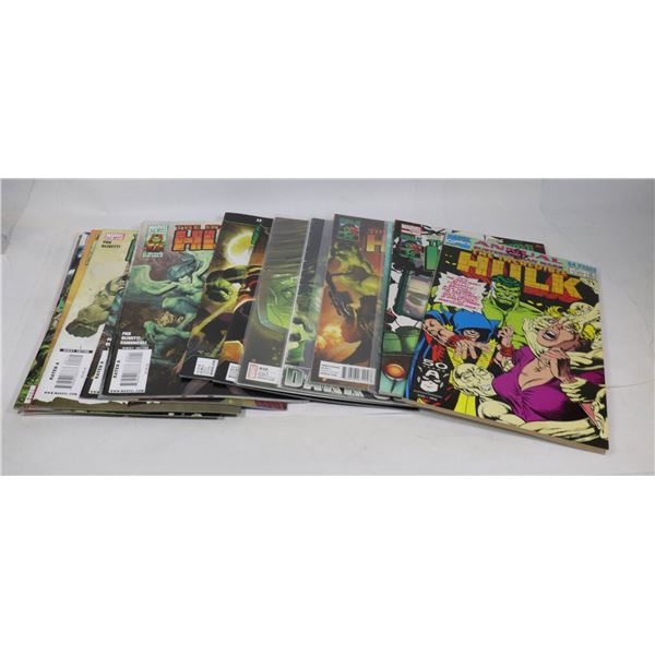 BOX WITH 20 MARVEL COMICS THE HULK