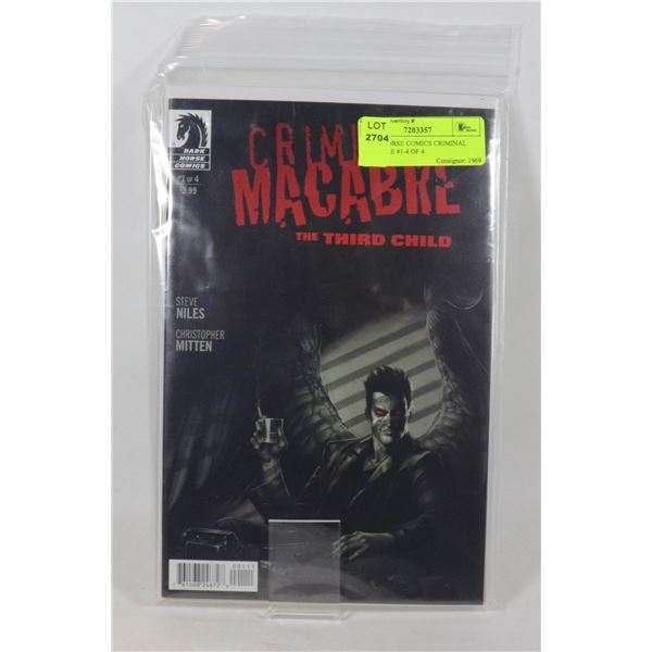 DARK HORSE COMICS CRIMINAL MACABRE #1-4 OF 4