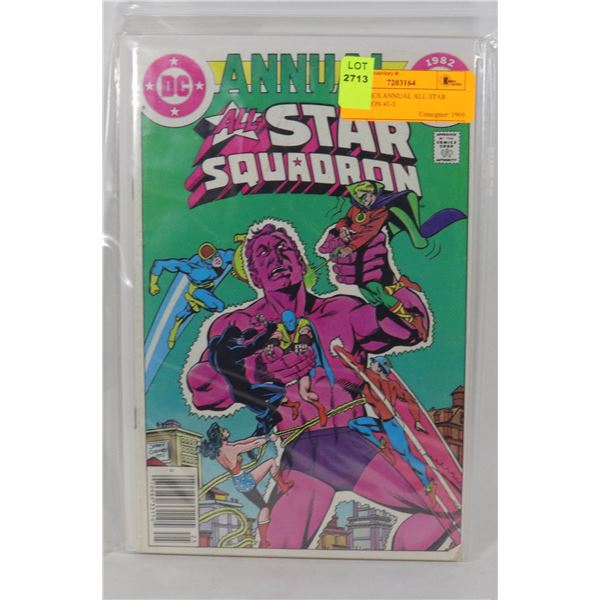 DC COMICS ANNUAL ALL STAR SQUADRON #1-3