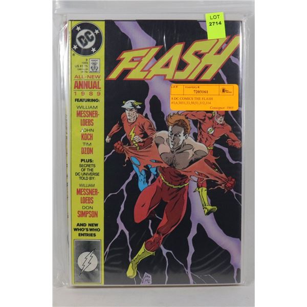 8 DC COMICS THE FLASH #3,6,3031,33,50,51,312,314