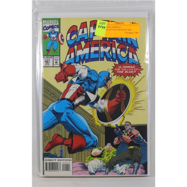 CAPTAIN AMERICA  #421,425,426,428,429,430,431,432