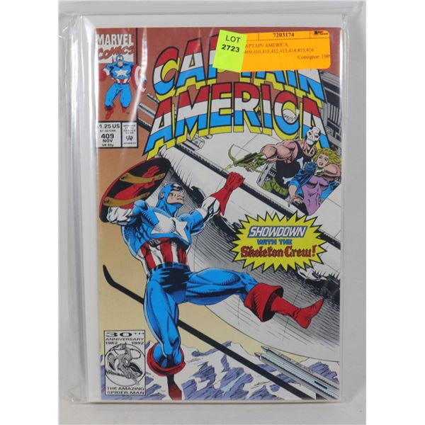 CAPTAIN AMERICA  #409,410,411,412,413,414,415,416