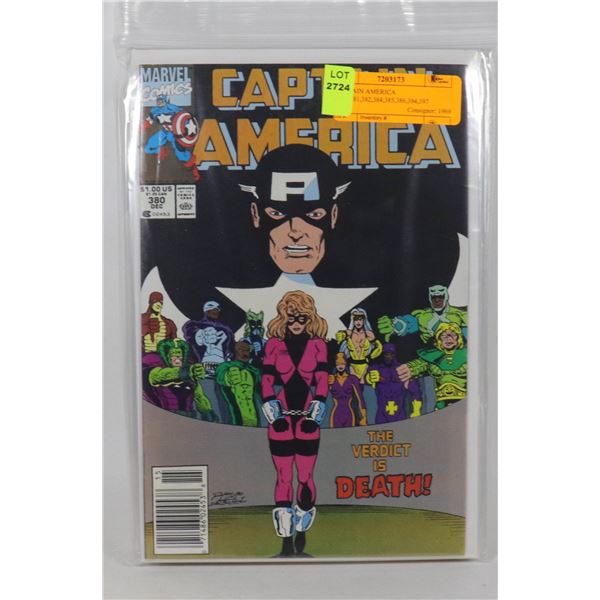 CAPTAIN AMERICA  #380,381,382,384,385,386,394,397