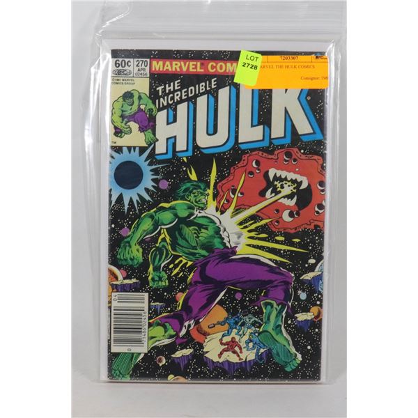 5 MARVEL THE HULK COMICS