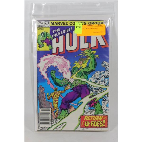 5 MARVEL THE HULK COMICS