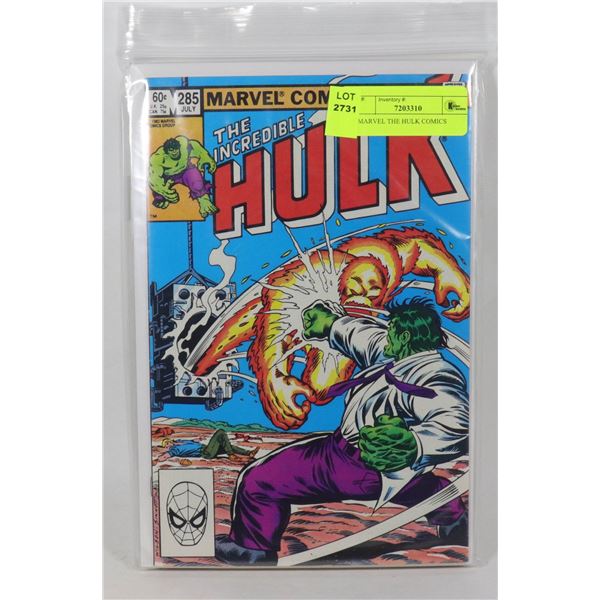 6 MARVEL THE HULK COMICS