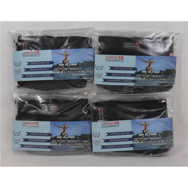 LOT OF 4 DANISH ENDURANCE STRETCHY COTTON MEDI\UM