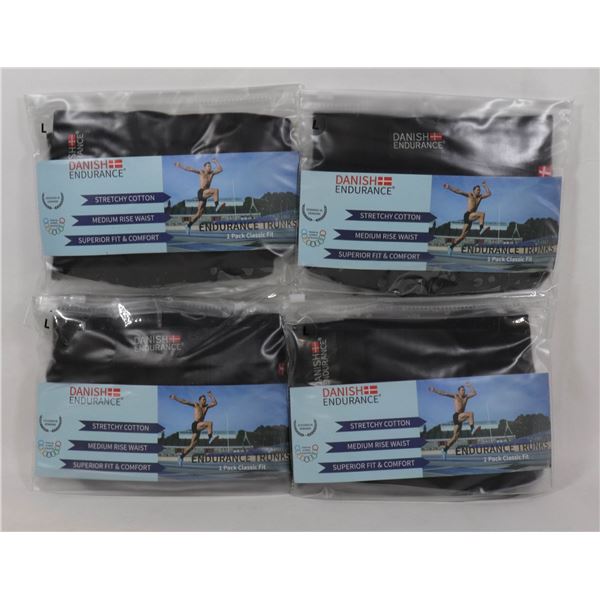 LOT OF 4 DANISH ENDURANCE STRETCHY COTTON MEDI\UM