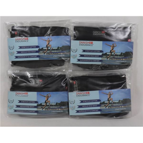 LOT OF 4 DANISH ENDURANCE STRETCHY COTTON MEDI\UM