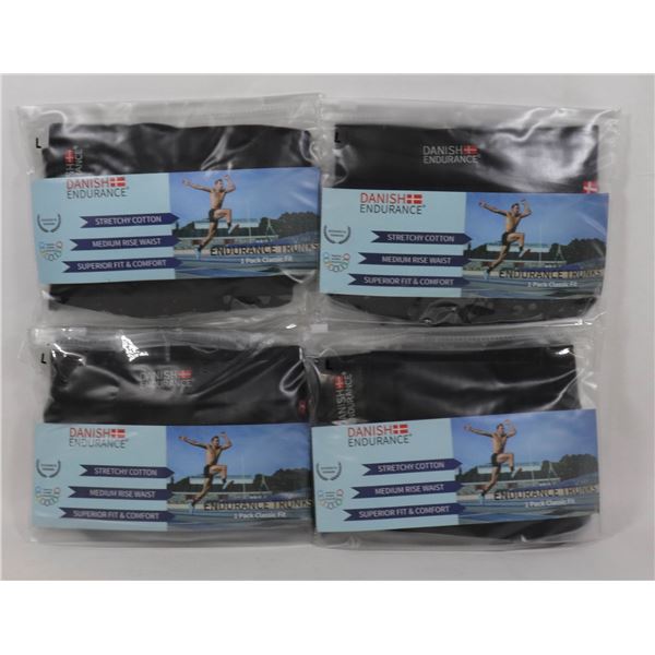 LOT OF 4 DANISH ENDURANCE STRETCHY COTTON MEDI\UM