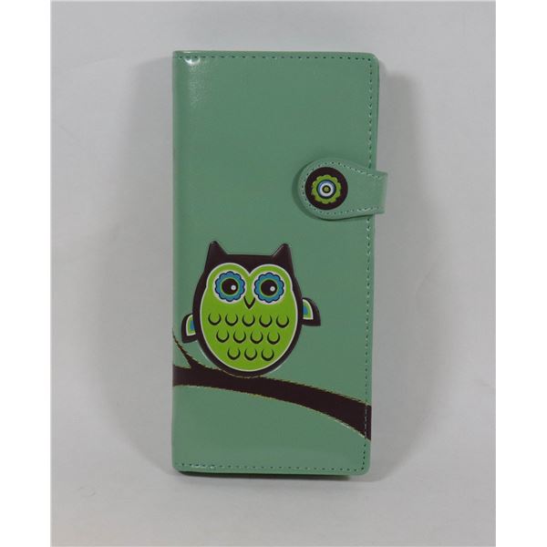 NEW LARGE SHAGWEAR OWL WALLET