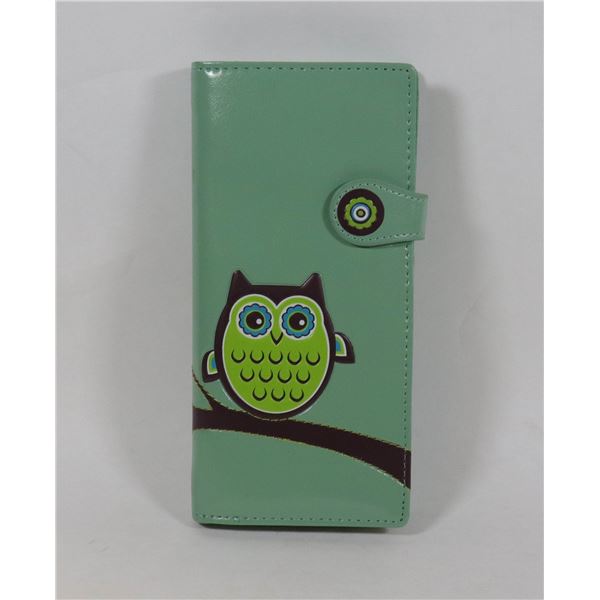 NEW LARGE SHAGWEAR OWL WALLET