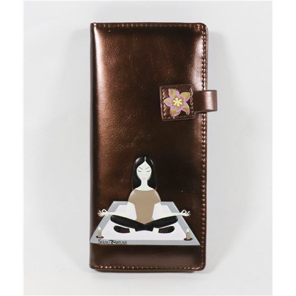 NEW LARGE SHAGWEAR MEDITATING LADY WALLET