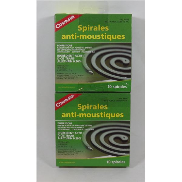 NEW COGHLANS MOSQUITO COILS *** 20 COILS TOTAL***