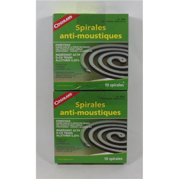 NEW COGHLANS MOSQUITO COILS *** 20 COILS TOTAL***