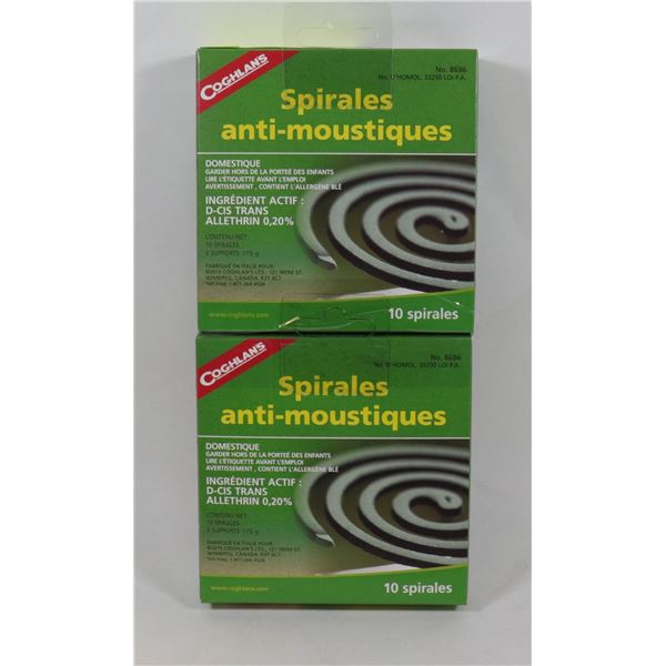 NEW COGHLANS MOSQUITO COILS *** 20 COILS TOTAL***