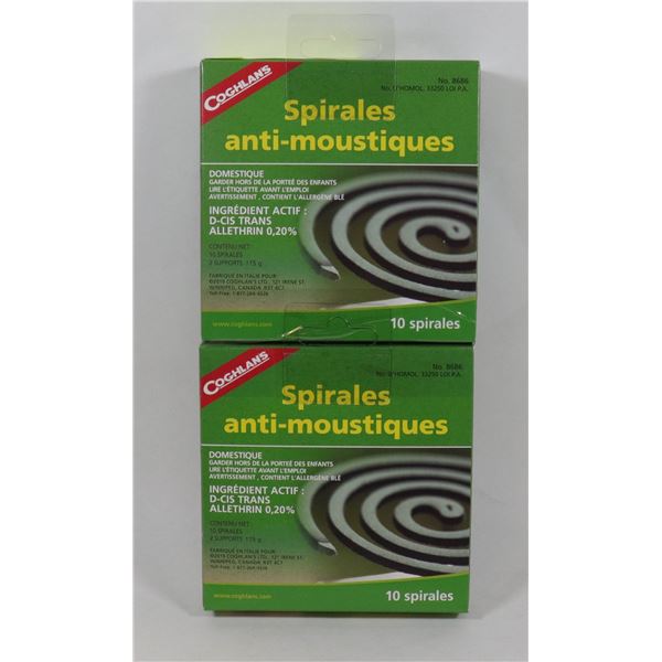 NEW COGHLANS MOSQUITO COILS *** 20 COILS TOTAL***