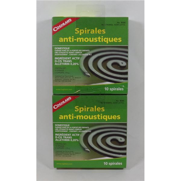 NEW COGHLANS MOSQUITO COILS *** 20 COILS TOTAL***