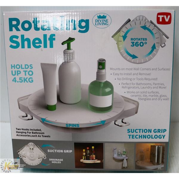 DIVINE LIVING ROTATING SHELF ( 360 DEGREES )