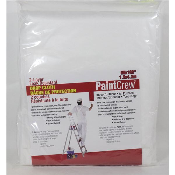 NEW `2 LAYER LEAK RESISTANT DROP CLOTH