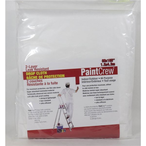 NEW `2 LAYER LEAK RESISTANT DROP CLOTH