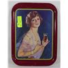 Image 1 : 1927 CALENDER GIRL RARE COCA COLA TRAY