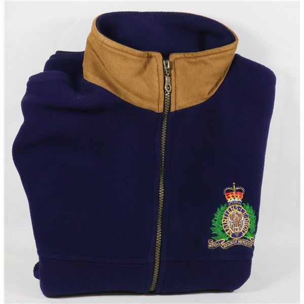 AUTHENTIC RCMP FLEECE VEST WITH SUEDE COLLAR AND