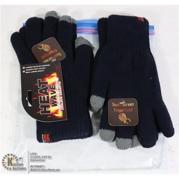 2PK MENS HEAT WAVE GLOVES