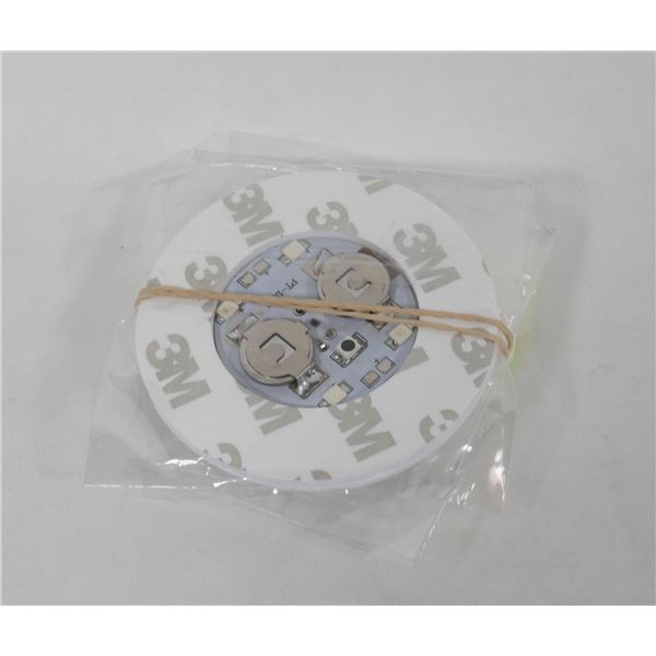 LOT OF 4 LED COASTERS RED