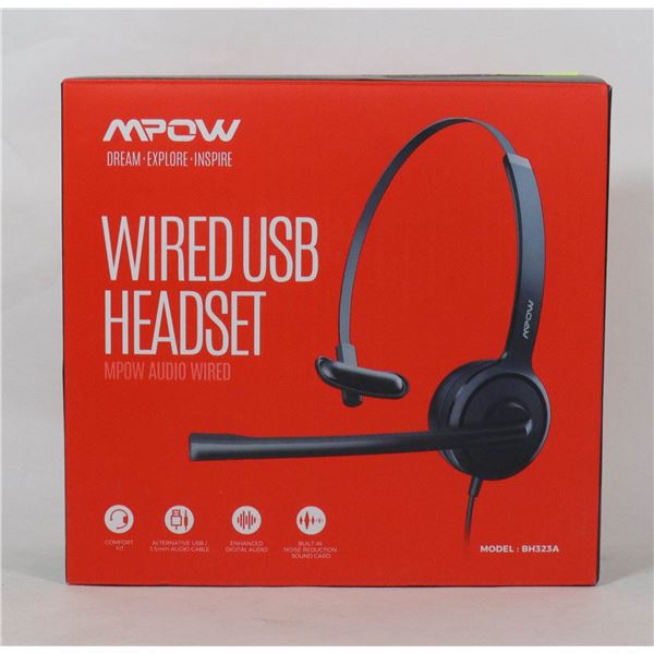 MPOW WIRED USB HEADSET