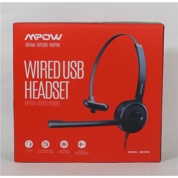 MPOW WIRED USB HEADSET