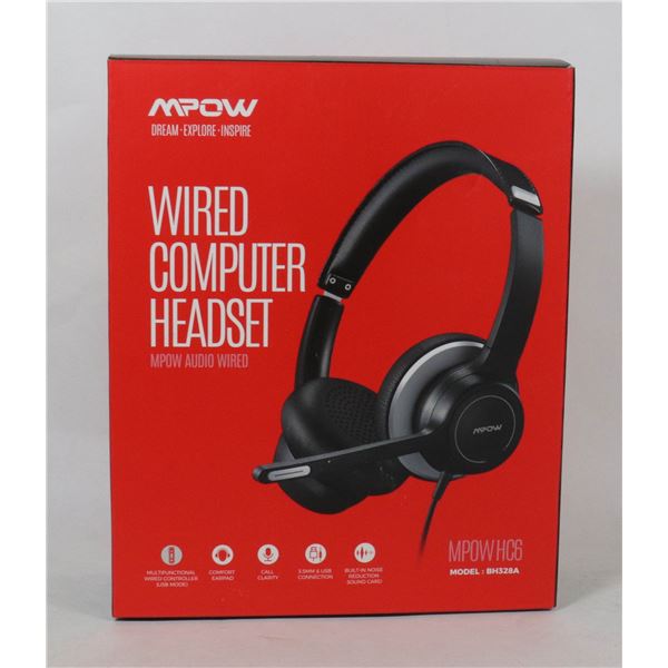 MPOW WIRED COMPUTER HEADSET