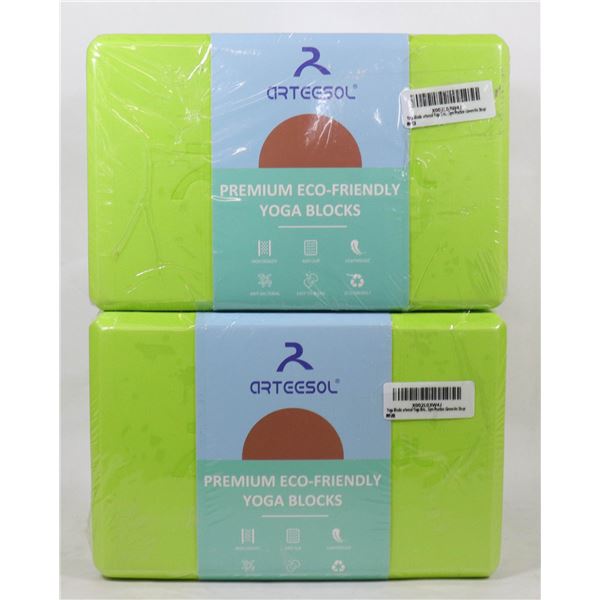 LOT OF 4 ECO FRIENDLY YOGA BLOCKS