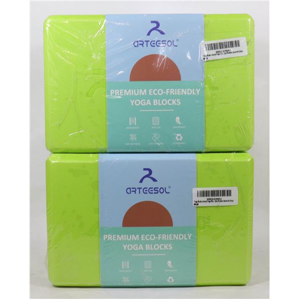 LOT OF 4 ECO FRIENDLY YOGA BLOCKS
