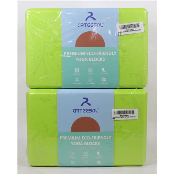 LOT OF 4 ECO FRIENDLY YOGA BLOCKS