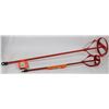 Image 1 : LOT OF 2 DIFFERENT SIZED PAINT MIXERS - 1 LARGE