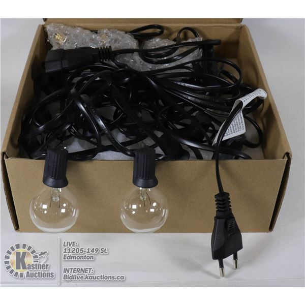 GLOBE LIGHTS 240VOLTS, UK PLUG