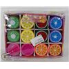 Image 1 : BOX OF 24 FRUIT CRYSTAL MUD - NON EDIBLE