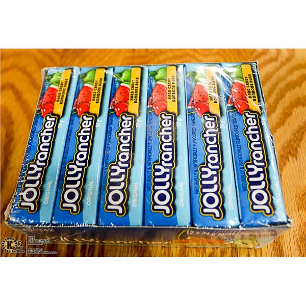 TWELVE 34G JOLLY RANCHER ORIGINAL CANDIES