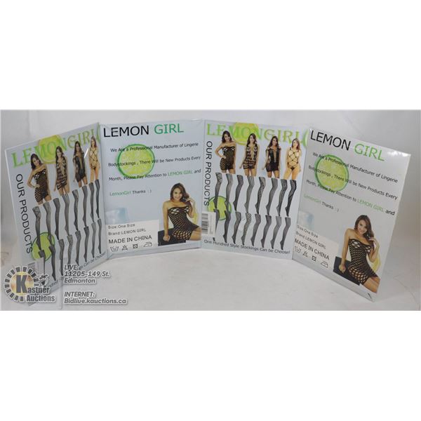 LOTO F 4 LEMON GIRL STOCKING BODY SUITS, VARIOUS