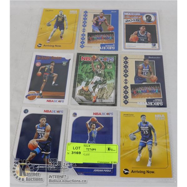NBA 9 CARD LOT