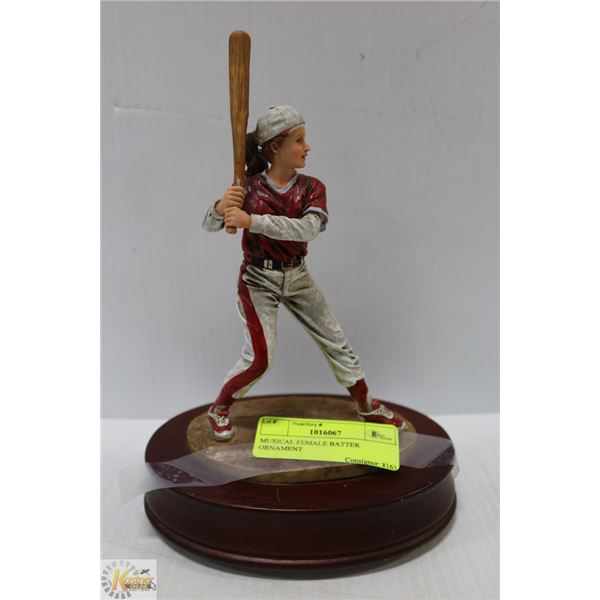 MUSICAL FEMALE BATTER ORNAMENT