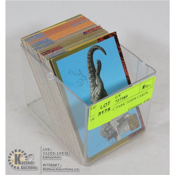 1993 JURASSIC PARK TOPPS CARDS